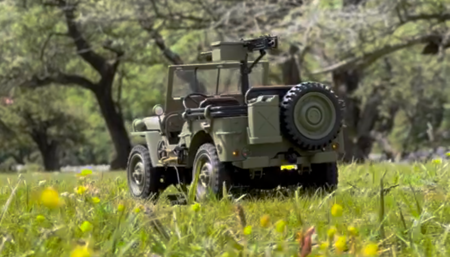 Amazon.com: GoAssemb HG4-58 U.S. Willys RC Simulation Off